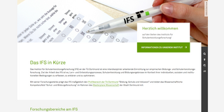 Screenshot der Startseite des Instituts für Schulentwicklungsforschung.