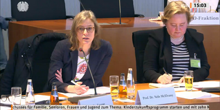 Nele McElvany live im Familienausschuss des Deutschen Bundestages am 18.03.2024