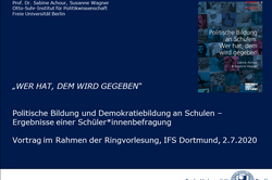 Ringvorlesung Achour Titelfolie der Ringvorlesung von Sabine Achour und Susanne Wagner
