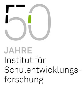 Schwarz-grauer Schriftzug 50 Jahre Institut für Schulentwicklungsforschung