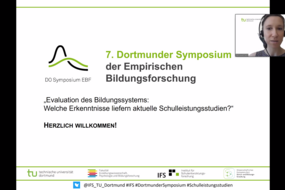 Screenshot der Eröffnungspräsentation mit Prof. Fani Lauermann, PhD