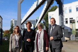 Gruppenfoto mit Prof. Dr. Nele McElvany, Yvonne Gebauer, Prof. Dr. Barbara Welzel und Prof. Dr. Thomas Goll