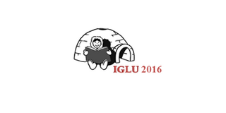 Iglu mit sitzenden Kind und grauen Buch, sowie roten Schriftzug des Projektnamens IGLU 2016