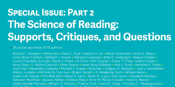 Reading Research Quarterly Blaues Deckblatt der Zeitschrift Reading Research Quarterly