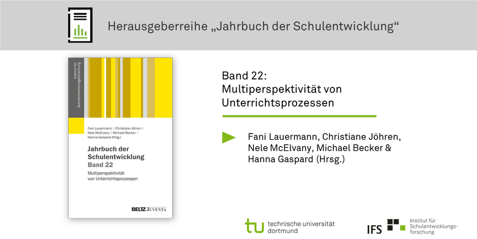 Cover des Jahrbuch der Schulentwicklung mit Schriftzug des Titels und der Herausgeber*innen.