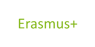Grüner Schriftzug des Projektnamens Erasmus+