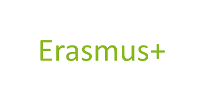 Grüner Schriftzug des Projektnamens Erasmus+