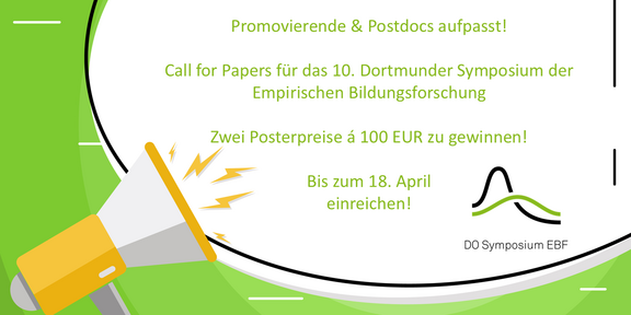 Call for Papers Grafik eines Lautsprechers vor grünen Hintergrund zum Aufruf des Call for Papers