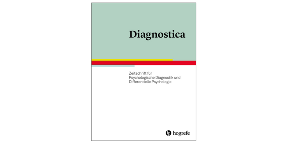 Mattgrünes und weißes Zeitschriftencover mit schwarzen Schriftzug Diagnostica Zeitschrift für Psychologische Diagnostik und Differentielle Psychologie