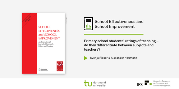 Journalcover von School Effectiveness and School Improvement mit dem Titel der Publikation und den beiden Autor*innen