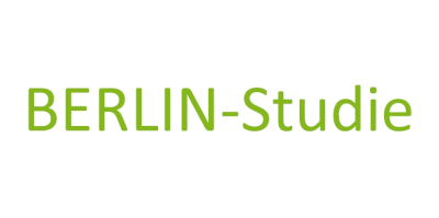 Grüner Schriftzug des Projektnamens BERLIN-Studie