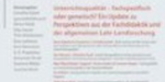 Deckblatt der Zeitschrift Unterrichtswissenschaft, Zeitschrift für Lernforschung