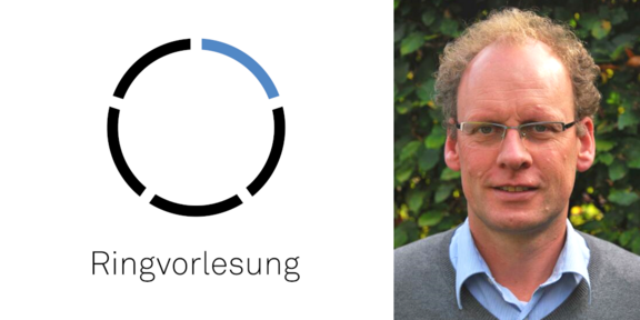 Logo der IFS-Ringvorlesung und Porträt von Prof. Elmar Souvignier