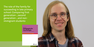 Porträt von Sebastian Vogel neben dem Journalcover 