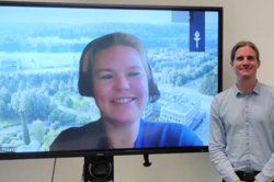 Foto von Kaisa Leino, PhD, und Dr. Ulrich Ludewig