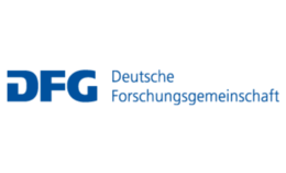 Logo im blauen Schriftzug der Deutschen Forschungsgemeinschaft DFG