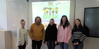 Netzwerktreffen SPEAK Gruppenbild der Wissenschaftler*innen beim Netzwerktreffen SPEAK