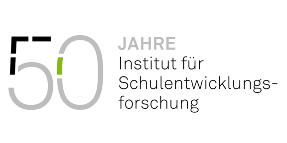 Schwarz-grauer Schriftzug 50 Jahre Institut für Schulentwicklungsforschung