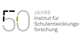 Schwarz-grauer Schriftzug 50 Jahre Institut für Schulentwicklungsforschung
