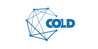 Logo und dunkelblauer Schriftzug des Projektnamens COLD