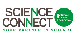 Schriftzug "Science Connect - your partner in science" des Förderers European Science Foundation (ESF)