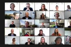 7. Dortmunder Symposium Screenshot der Gruppenansicht von Zoom mit zahlreichen Teilnehmenden und ihren Kacheln