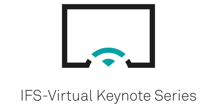 Logo Virtual Keynote Series mit Bildschirm und Wlan-Symbol