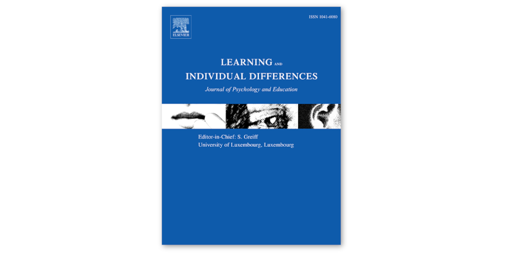 New journal article in learning and individual differences published