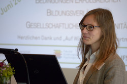 2. Symposium McElvany Foto von Prof. Dr. Nele McElvany beim Abschluss der Veranstaltung