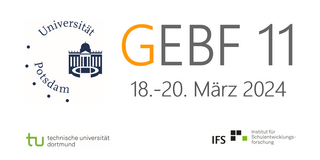 Logo der Universität Potsdam und der 11. GEBF
