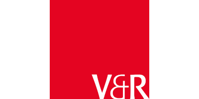 Rotes Quadrat mit den Initialen V&R