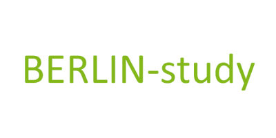 Grüner Schriftzug des Projektnamens BERLIN-study