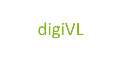 Grüner Schriftzug des Projektnamens digiVL